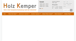 Desktop Screenshot of holzkemper.de