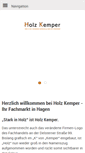 Mobile Screenshot of holzkemper.de